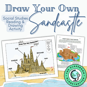 Preview of Draw Your Own Sandcastle! Spring Break | Summer | End of the Year Activity
