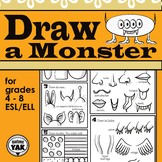 Draw a Monster Art Activity for ESL/ELL