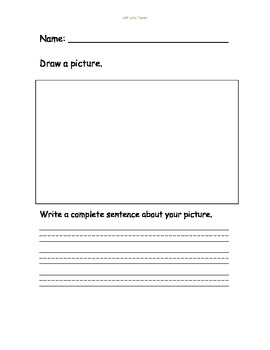 Sentence Writing Template Worksheets Teaching Resources Tpt