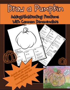 Preview of Draw a Pumpkin Fractions