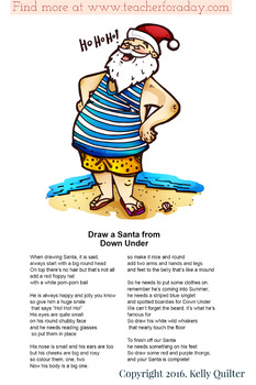 Preview of Draw a Santa Poem
