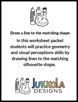 Preview of Draw a line to the matching shape or silhouette
