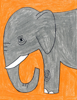 Asian Elephant Face Drawing , Png Download - Easy Elephant Head Drawing,  Transparent Png , Transparent Png Image - PNGitem