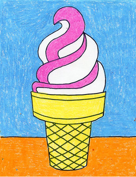 Ice Cream Coloring Page - Easy Kids Drawings-saigonsouth.com.vn
