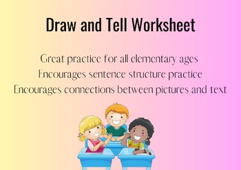 Preview of Draw and Tell Worksheet