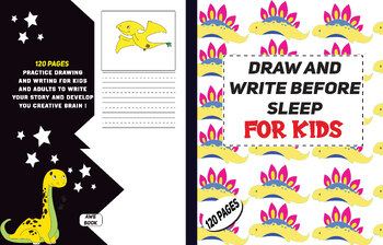 Preview of Draw and Write Before Sleep For Kids 120 Pages Size 8.5x11