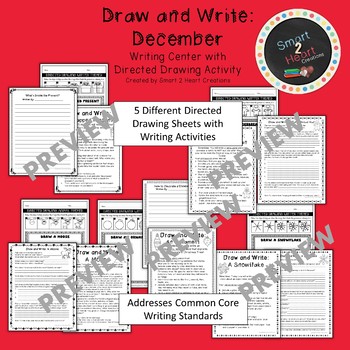 Draw and Write December (Writing and Directed Drawing Center) | TpT