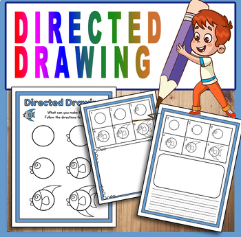 Preview of Draw and Write Directed Drawing - Directed Drawing Kindergarten