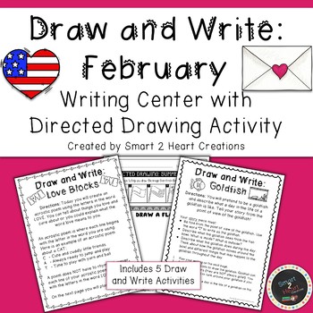 Preview of Draw and Write February (Writing and Directed Drawing Center)