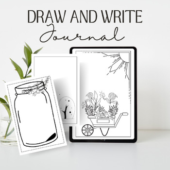 Preview of Draw and Write Journal / Editable Canva Template