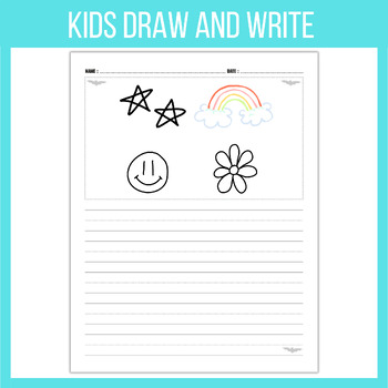 Kindergarten Writing Paper with Picture Box