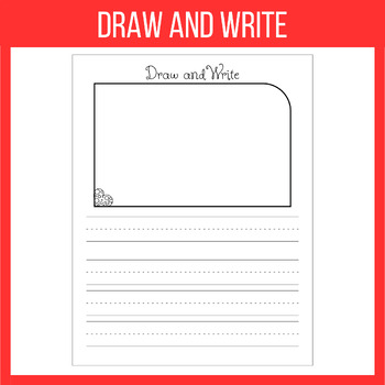 Kindergarten Journal Paper Printable - Writing Paper with Drawing Box -  Playfully Primary