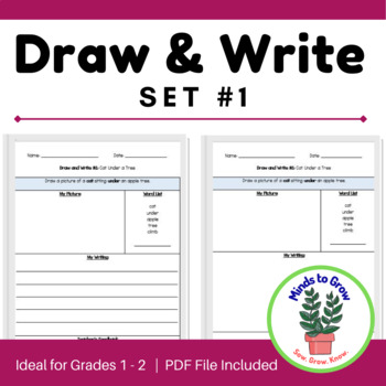 Preview of Draw and Write  |  Set #1  |  Grades 1 - 2 Writing  |  ELL  |  Simple Tasks