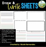 Draw and Write Sheets