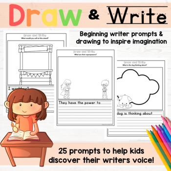 Draw and Write (Unit 2) Writing Prompts for Beginner Writers | TPT