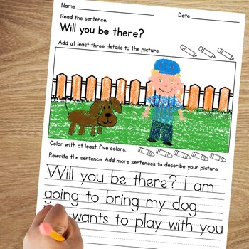 sight word worksheets with simple sentences volume 1 by creation castle