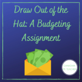 Financial Literacy- Draw out of the Hat Budgeting Assignment