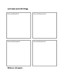 Preview of Draw something-ish worksheet