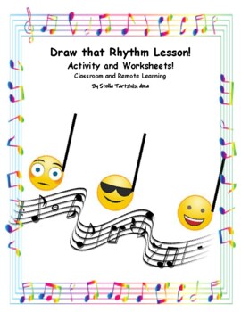 Preview of Draw that Rhythm Activity & Worksheets for Classroom and Remote Learning