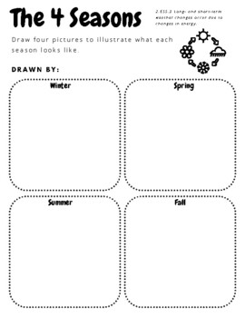 Preview of Draw the 4 Seasons WS - PDF download FREE