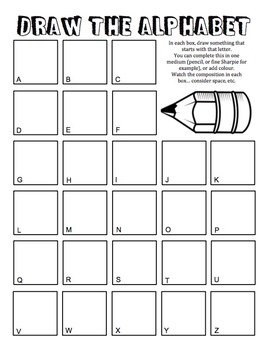 Draw the Alphabet Creativity Drawing Exercise by ArtsyCat ...