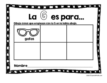 Name and Draw Alphabet in Spanish (Nombrar y dibujar objetos del alfabeto)