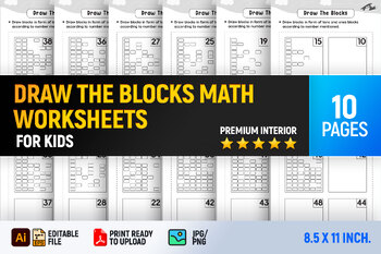 Preview of Draw the Blocks Math Worksheets