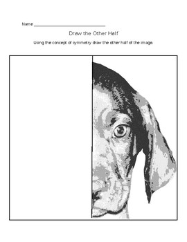 You Can Draw The Other Half.: Easy and fun drawing activity book