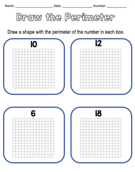 Preview of Draw the Perimeter (EDITABLE)
