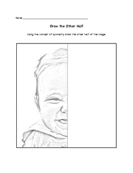 You Can Draw The Other Half.: Easy and fun drawing activity book