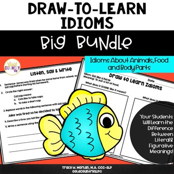 Preview of Draw-to-Learn Idioms BUNDLE
