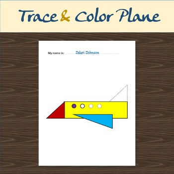 Preview of Draw using Shapes: Plane, Trace & Color Plane