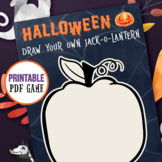 Draw your own Jack-O-Lantern | Halloween Games | Printable