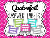 Drawer Labels - Editable Quatrefoil