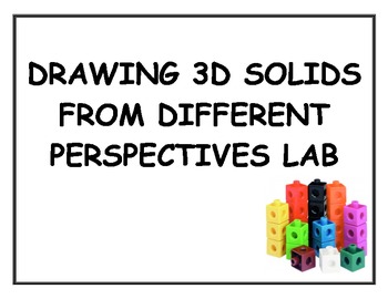 Preview of Drawing 3D Solids From Different Perspectives Snap Cube Lab