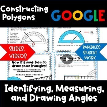 Preview of Drawing Angles & Polygons - Lessons+ Interactive Slides + Video - Google S.