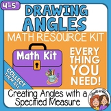 Drawing Angles with a Given Measure  Angles Math Kit Set 3
