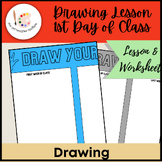 Drawing Art Class - First Day & Last Day - Draw Your Hand 