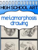 Drawing Assignment for high school - Metamorphosis Drawing