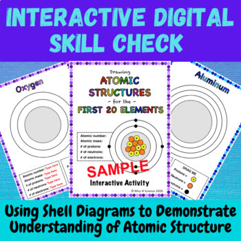 Preview of Drawing Atomic Structure Digital Skill Check Activity