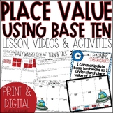 Drawing Base Ten Blocks Printable Place Value Worksheet fo