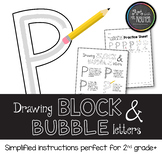 Drawing Block and Bubble Letters