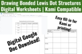 Drawing Bonded Lewis Dot Structures | Google Doc 