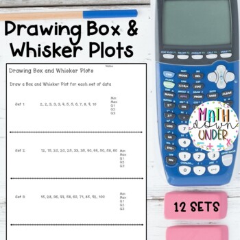 Preview of Drawing Box and Whisker Plots Practice Sheets!