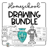 Homeschool Drawing Bundle • Integrated Art Lessons
