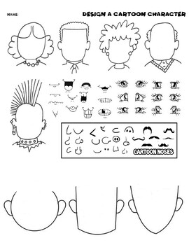 Drawing Cartoon Faces: Character traits with eyes, noses and expressive  mouths
