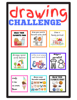 Printable Speed Drawing Challenge for Kids