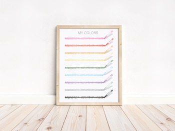Preview of Drawing Colors with Crayons - Educational Poster