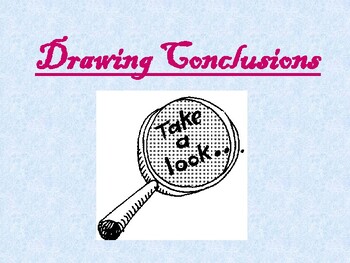 Preview of Drawing Conclusion / A Practical Lesson to Teach the Skill for Young Learners