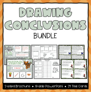 Preview of Drawing Conclusions Powerpoint and Task Cards